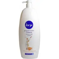 Lovyc Gel Douche Crémeux au Lait d'Amande et au Miel 2000 ml