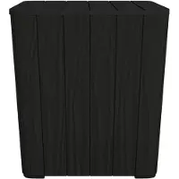 vidaXL Table de jardin avec plateau amovible noir polypropylène - Tables de jardin