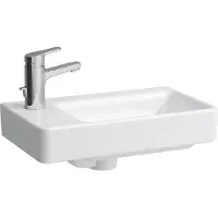 Laufen Lave-mains PRO S 480x280mm asym li m ÜL 1 HL-exécution we LCC (280 mm, 480 mm)