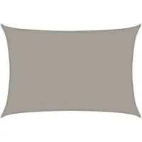 vidaXL Voile d'ombrage 160 g/m² rectangulaire gris clair 5x6 m PEHD