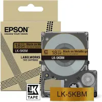 Epson LabelWorks LK-5KBM - Noir sur fond métallisé doré - Rouleau (1,8 cm x 9 m)