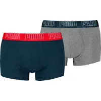 Puma Boxers bleu / gris / rouge sang