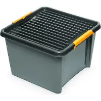 Orplast Boîte à couvercle grise en pièce Universal SolidStore 25 l (40 cm, 25 l)