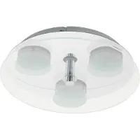 Eglo 96545 Abiola 1 LED Applique/plafonnier 5,4W nickel blanc clair
