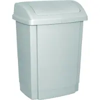 Office Products Corbeille pour articles de bureau, grise (19012311-10), Poubelle, Gris