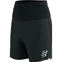 Compressport - Short de trail 2 en 1 - Trail Racing 2-In-1 Short M Black - Taille L - Noir