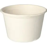 Papstar 50 gobelets à soupe, canne à sucre "pure" 600 ml Ø 14 cm - 9 cm blanc, Contenant à usage unique, Blanc