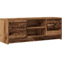vidaXL Armoire TV imitation vieux bois 102x30x37,5 cm Matériau dérivé du bois