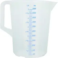 Paderno Gobelet doseur en plastique avec poignée ouverte l, Verre mesureur, Marron