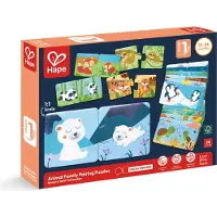 Hape Duo Logic Puzzle - Animaux Maman et Bébé