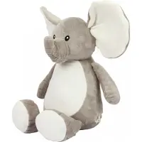 Mumbles MM558 | Zippie Elephant / Taille L / Norme de sécurité des jouets EN71 - Couleur : Grey - Taille : L