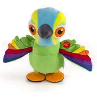Bandai The Zenon Farm Peppe Parrot Plush Toy With Sound Multicolore Enfants