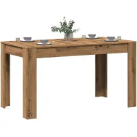 vidaXL Table de salle à manger Chêne Artisan 140x74,5x76 cm Bois composite