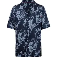 Tommy Hilfiger Bowling Short Sleeve Shirt Bleu M Homme