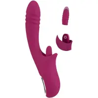 Javida - Vibromasseur langue et va-et-vient - silicone violet