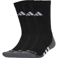 Adidas Chaussettes de sport 'Performance CLIMACOOL Cushioned Crew 3 Pairs' gris / noir