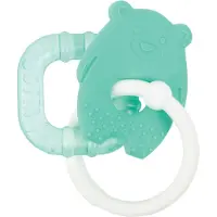 Nattou Anneau de dentition en silicone avec effet rafraîchissant, 0 mois+, vert,