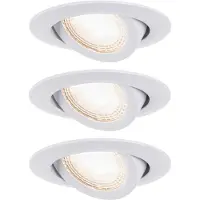 Paulmann Luminaire LED encastré 3-Step-Dim, orientable, rond, 82mm, 70 degrés