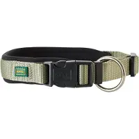 Hunter collier néoprène Vario Plus, olive/noir taille S : 30 - 35 cm de tour de cou, 15 mm de large Chien
