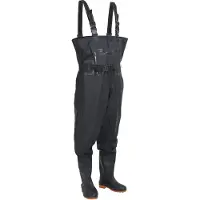 vidaXL Cuissardes avec bottes et ceinture noir taille 41