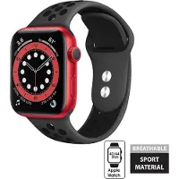 Crong Bracelet Duo Sport pour Apple Watch 44/45/46/49 mm (Gris/Noir)
