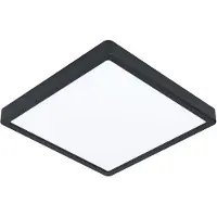 Eglo 900124 ARGOLIS-Z LED Luminaire apparent 19,5W 285x285mm Noir Blanc Couleur de lumière réglable IP44 Dimmable