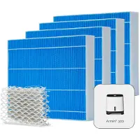 Meaco Jeu de 4 filtres d'humidification et insert de stérilisation Silvertex pour l'humidificateur Armin 300