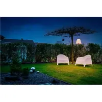 SLV - Adegan Lampadaire d'Extérieur Anthracite/Milky