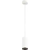 SLV NUMINO Indoor LED Suspension avec découpe de phase Dimension : 18,5 x 8,5 cm, couleur : blanc/noir, température de couleur : 4000 Kelvin, angle de rayonnement : 24 degrés
