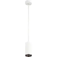 SLV NUMINOS Indoor LED Suspension DALI Taille : 18,5 x 8,5 cm, Couleur : blanc/noir, Température de couleur : 4000 Kelvin, Angle de rayonnement : 24 degrés