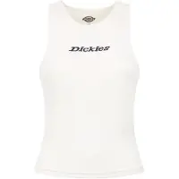 Dickies Rib Sleeveless T-shirt Blanc M Femme