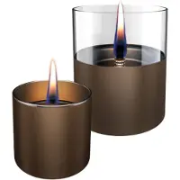 Tenderflame Lilly 8/10 Giftset Chocolate Glass, Tasse, Marron, Transparent
