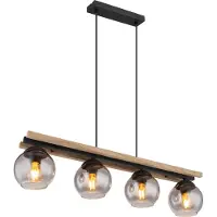 Globo Lighting Lampe à suspendre métal noir mat, 4x E27