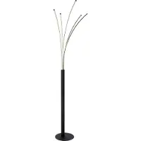Globo Lighting Lampadaire moderne Bizzy Couleur de lumière noire réglable