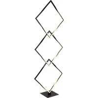Globo Lighting Lampadaire métal noir mat, LED