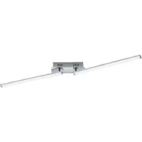 Eglo Suspension LED PARMA blanc argenté 37 W, blanc neutre 4500 lm, métal, dimensions : 150 x 50 x 50 cm, IP20, RL