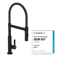 Schutte Mitigeur d'évier MIAMI noir mat