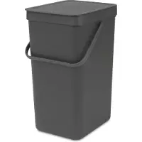 Brabantia Poubelle 16 L Grey - Sort & Go -