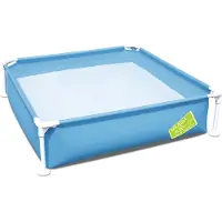 Bestway My First Pool 122x122x30.5 Cm Tubular Pools Assorted Bleu 409 Liters