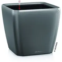 Lechuza Jardinière Quadro 28 LS ALL-IN-ONE Charbon 16143