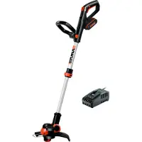 WORX WG163E Coupe-bordures sans fil 20V - Coupe-bordures gazon - Fonction 2 en 1 : coupe-bordures et coupe-herbe - diamètre de coupe 30cm - confortable & compact - batteries 2x2Ah & chargeur inclus