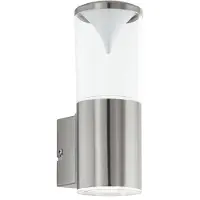 Eglo Applique murale extérieure LED en acier inoxydable Penalva 2x 3,7 W