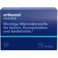 Orthomol VET Mental - pour le cerveau, la concentration et la mémoire - avec acide pantothénique et acides gras oméga-3 - granulés/capsules, 15 portions journalières