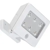 Briloner Lampe LED d'extérieur à détecteur LEUCHTEN KOLLIG, 0,06 W, 4 lm, IP54, blanc, plastique, 12 x 9 x 6,4 cm