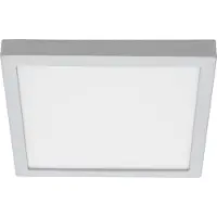 Briloner Lampe LED en saillie LEUCHTEN FIRE, 21 W, 2000 lm, IP20, chrome mat, métal-plastique, 30 x 30 x 3,2 cm