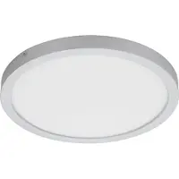 Briloner FIRE LED Plafonnier, lumière blanche chaude, design plat, couleur argent, 40 x 3,5 cm