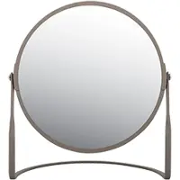 Spirella miroir de maquillage miroir cosmétique salle de bain "Akira" grossissement 5x - mat taupe