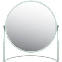 Spirella miroir de maquillage miroir cosmétique salle de bain "Akira" grossissement 5x - matt ice vert