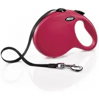 Flexi Laisse New Classic M Sangle 5m Rouge