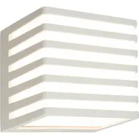 Telefunken LED Lampe murale, protection contre les éclaboussures et la poussière, on/off, gris clair, dimensions: 11 x 11 x 11 cm